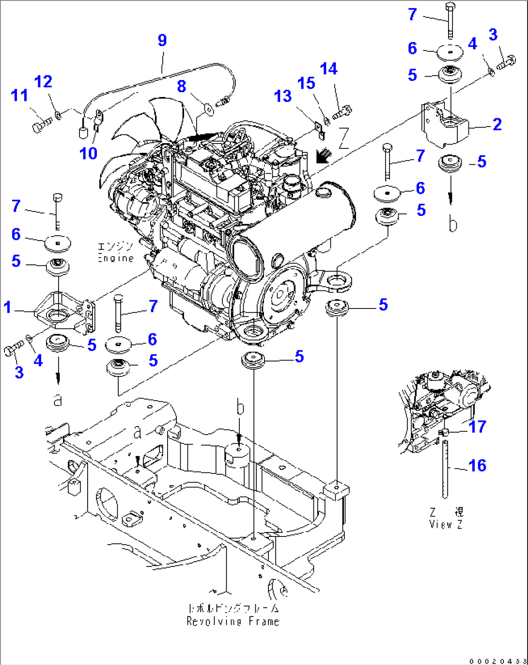 ENGINE MOUNTING PARTS(#15001-15211)