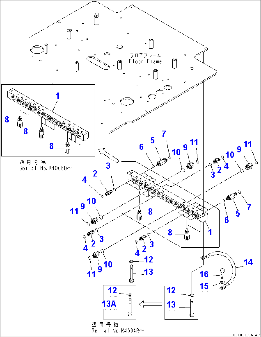 FLOOR (MANIFOLD BLOCK)(#K40001-K40097)