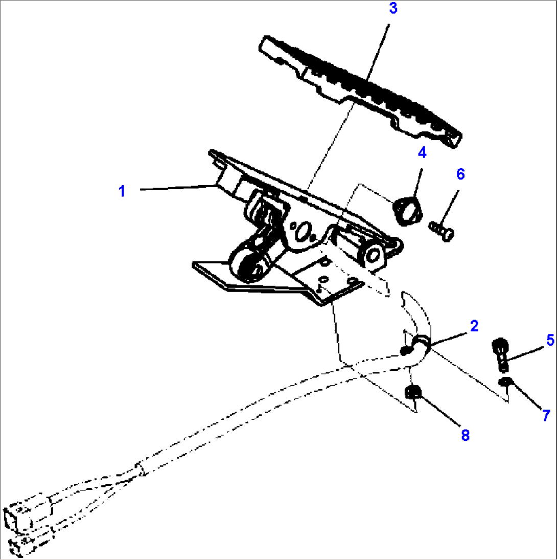 K0200-18B0 FLOOR ACCELERATOR PEDAL
