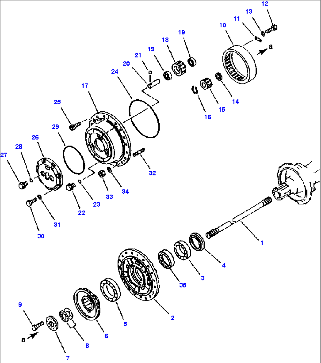 FIG NO. 3231 REAR AXLE FINAL DRIVE