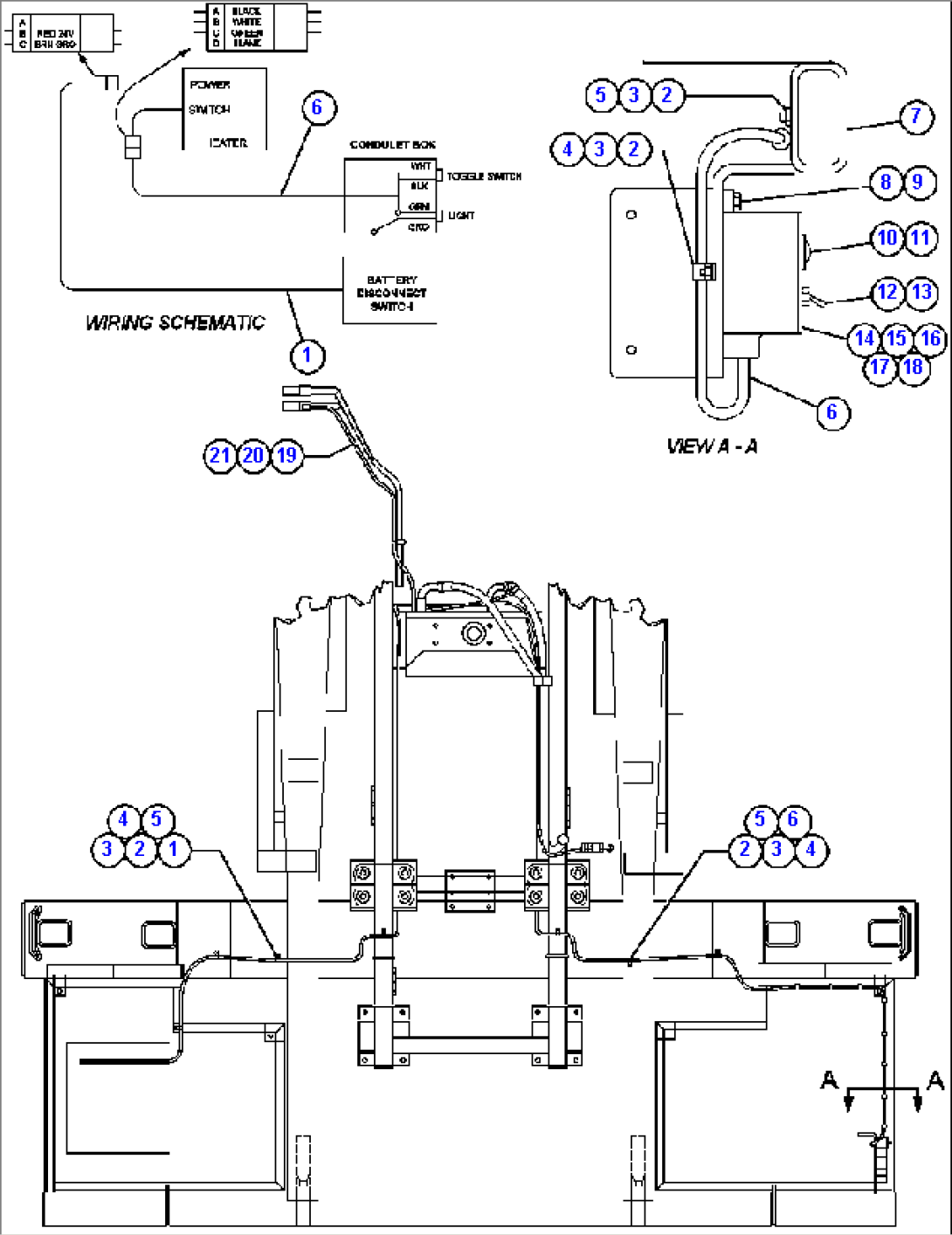 ENGINE COOLANT PREHEATER WIRING - MTU