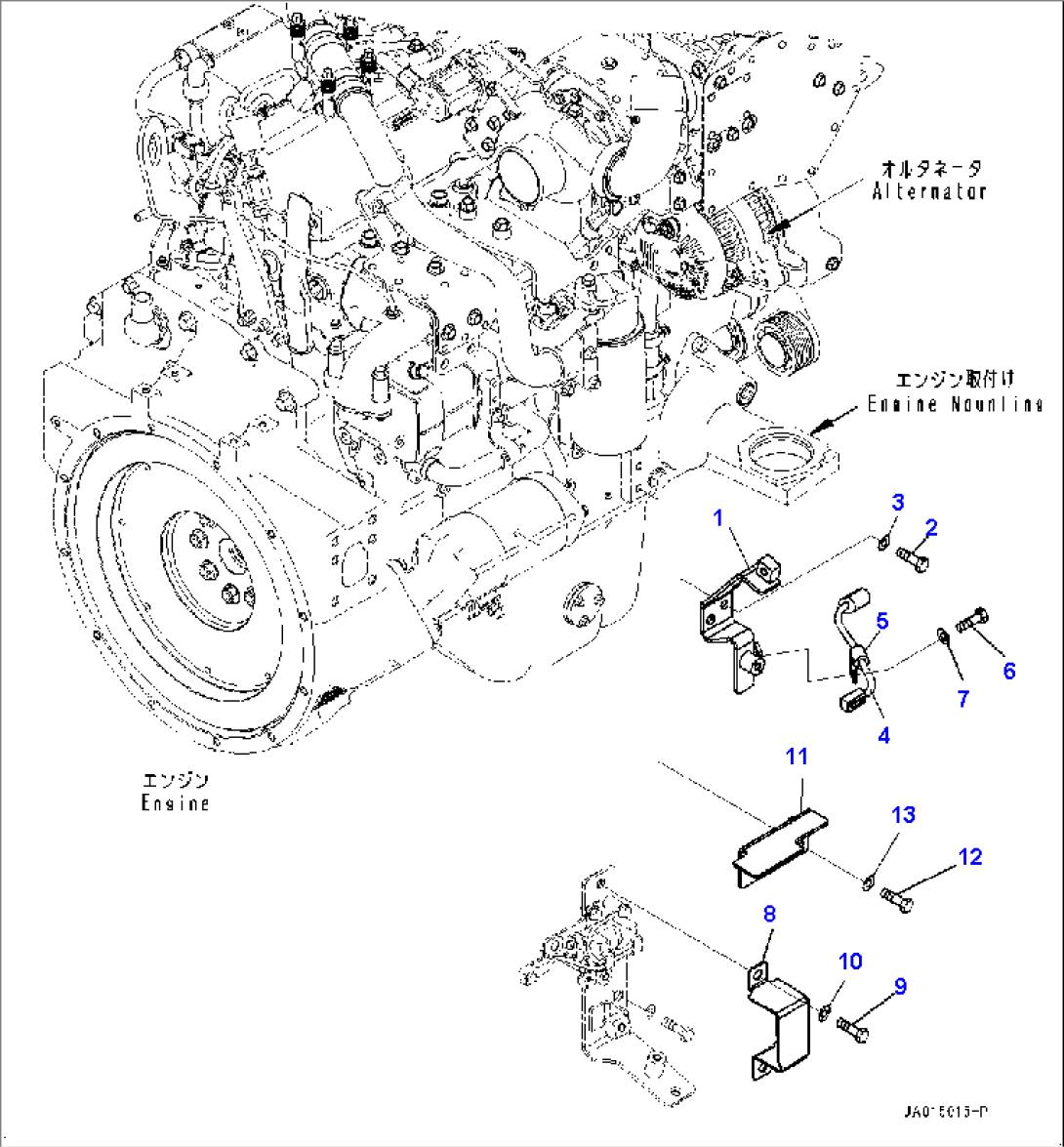 Engine Wiring Harness, Alternator Wiring Harness (#80825-)