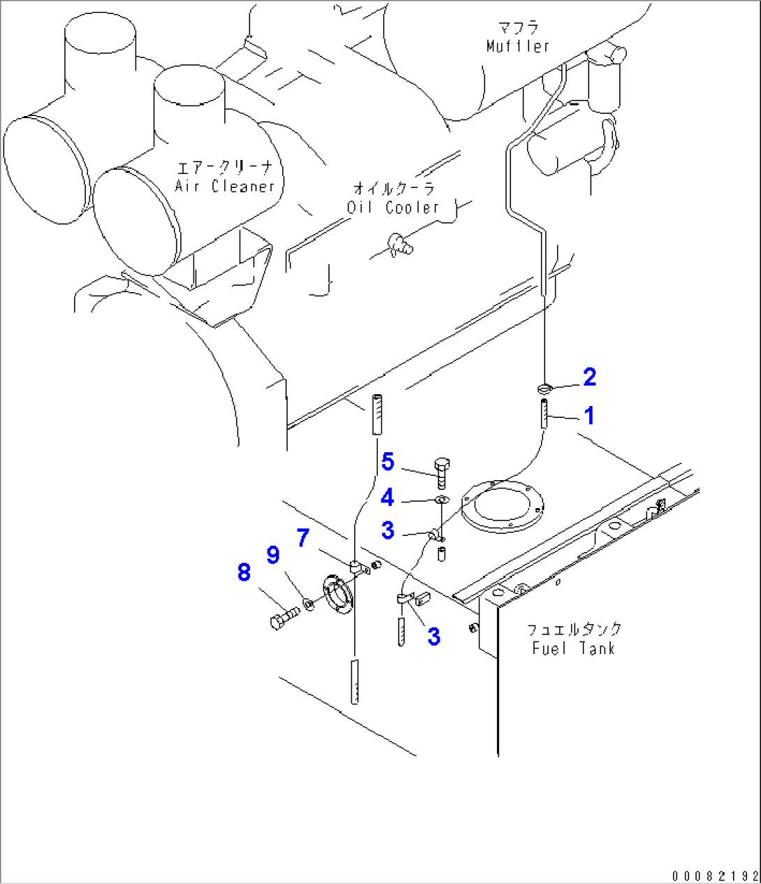 FUEL TANK (ENGINE MOUNTING RELATED PARTS)(#51075-)