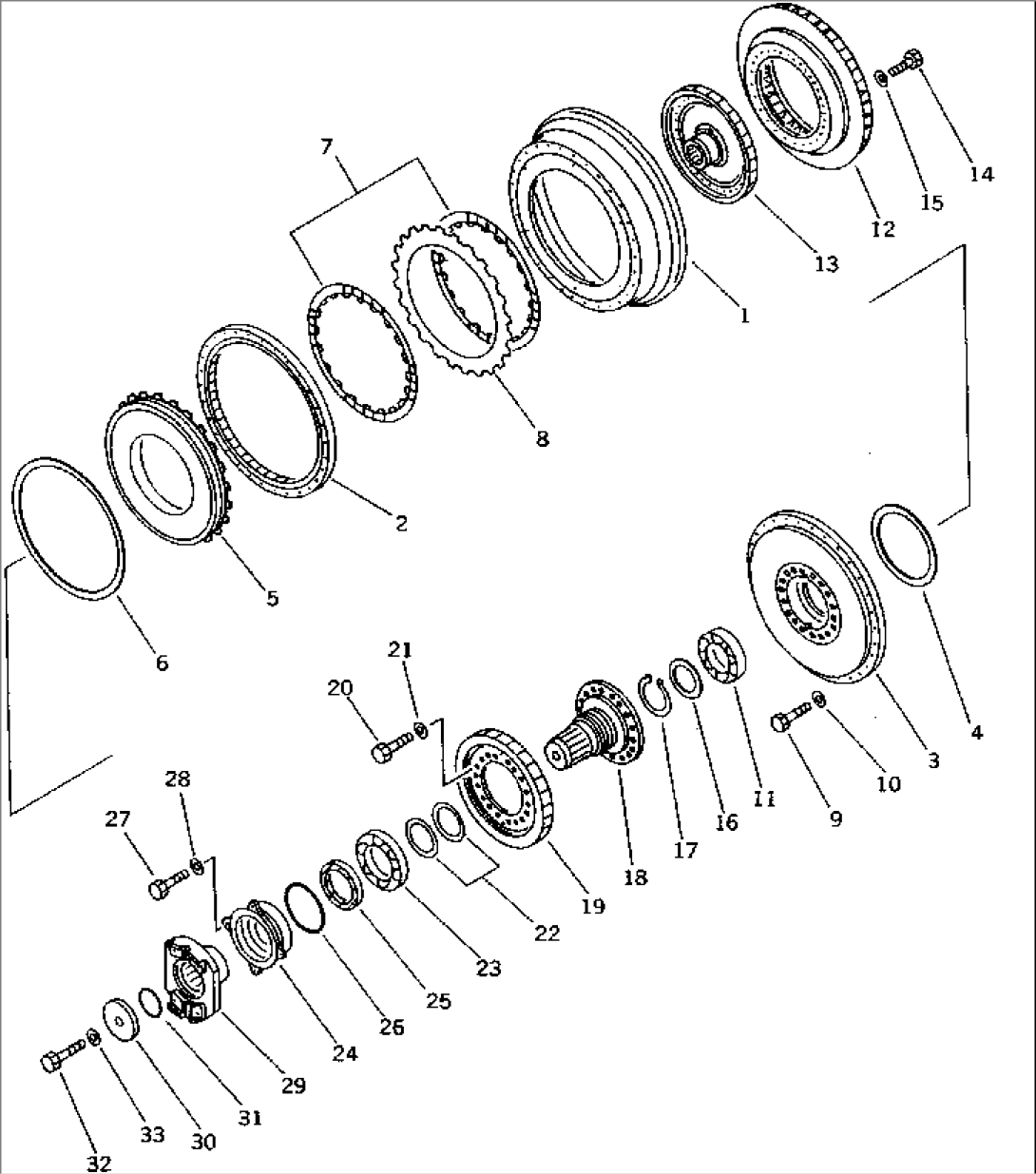 TORQUE CONVERTER (3/4) (INPUT SHAFT AND TURBINE)