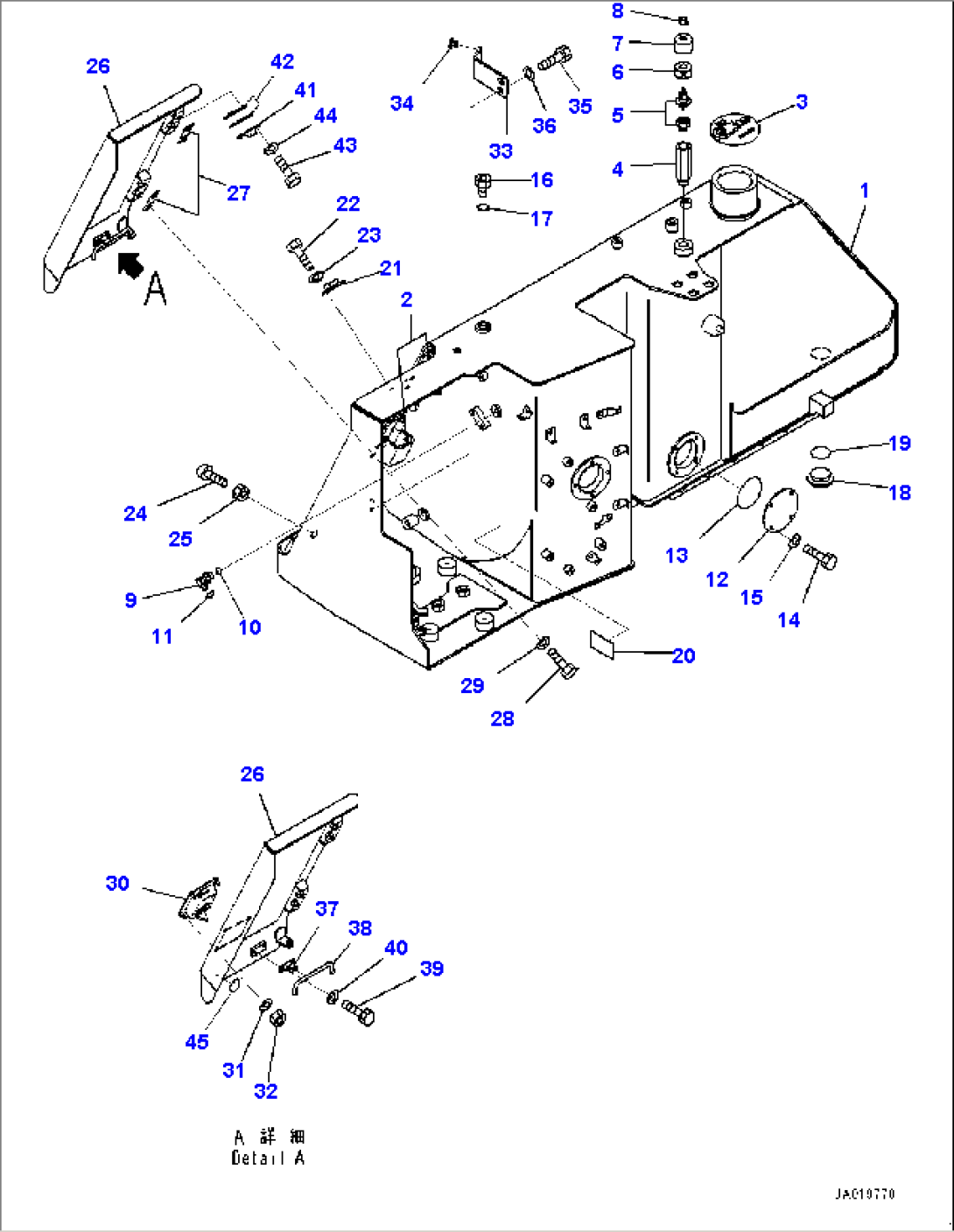 Fuel Tank, Tank and Breather (#B60001-)