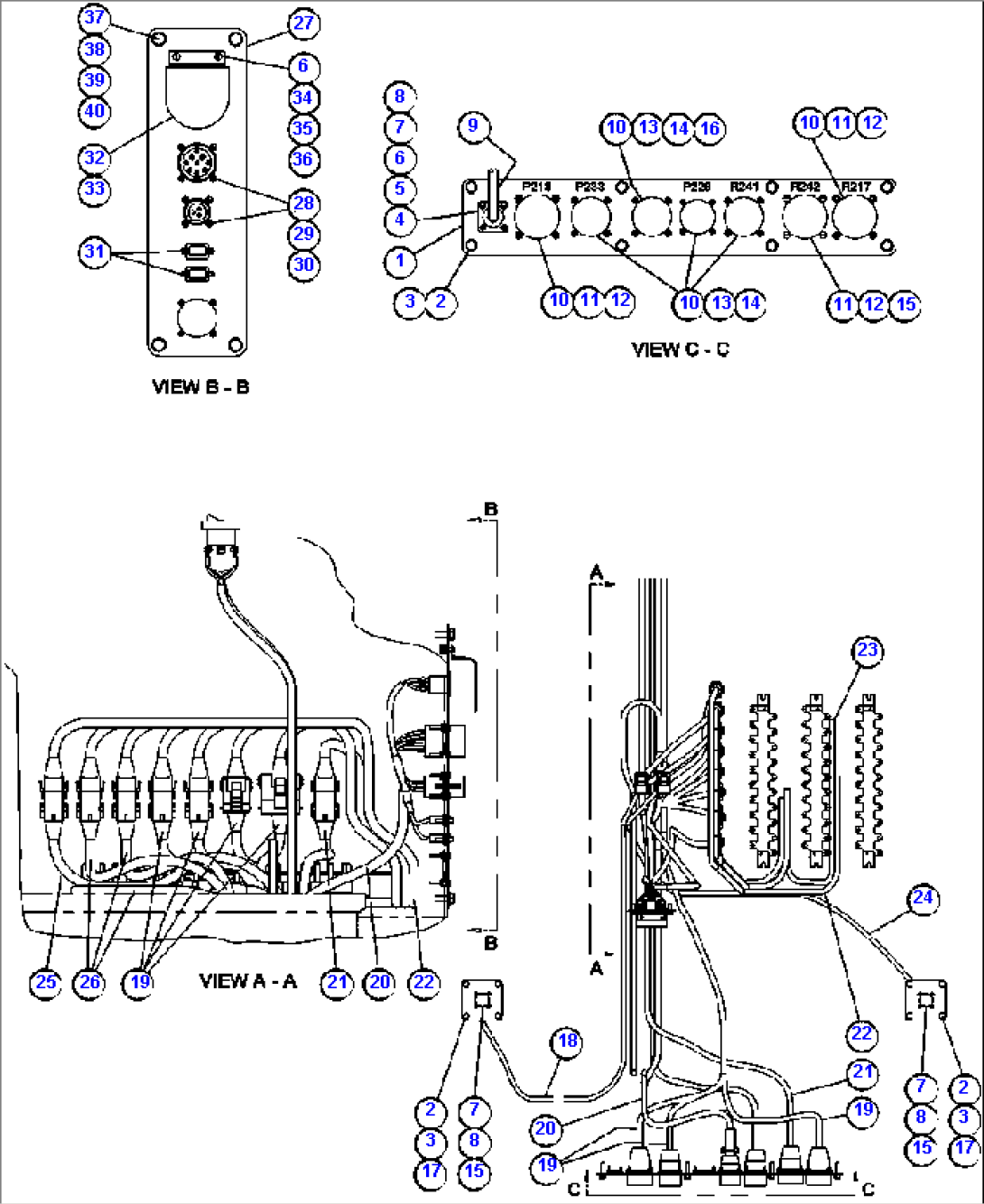 CAB CONNECTOR PLATE & WIRING