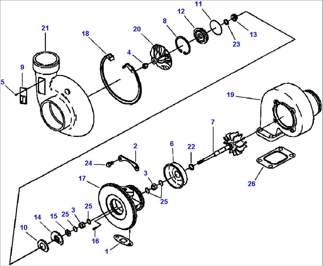 FIG. a1530-01a0 TURBOCHARGER