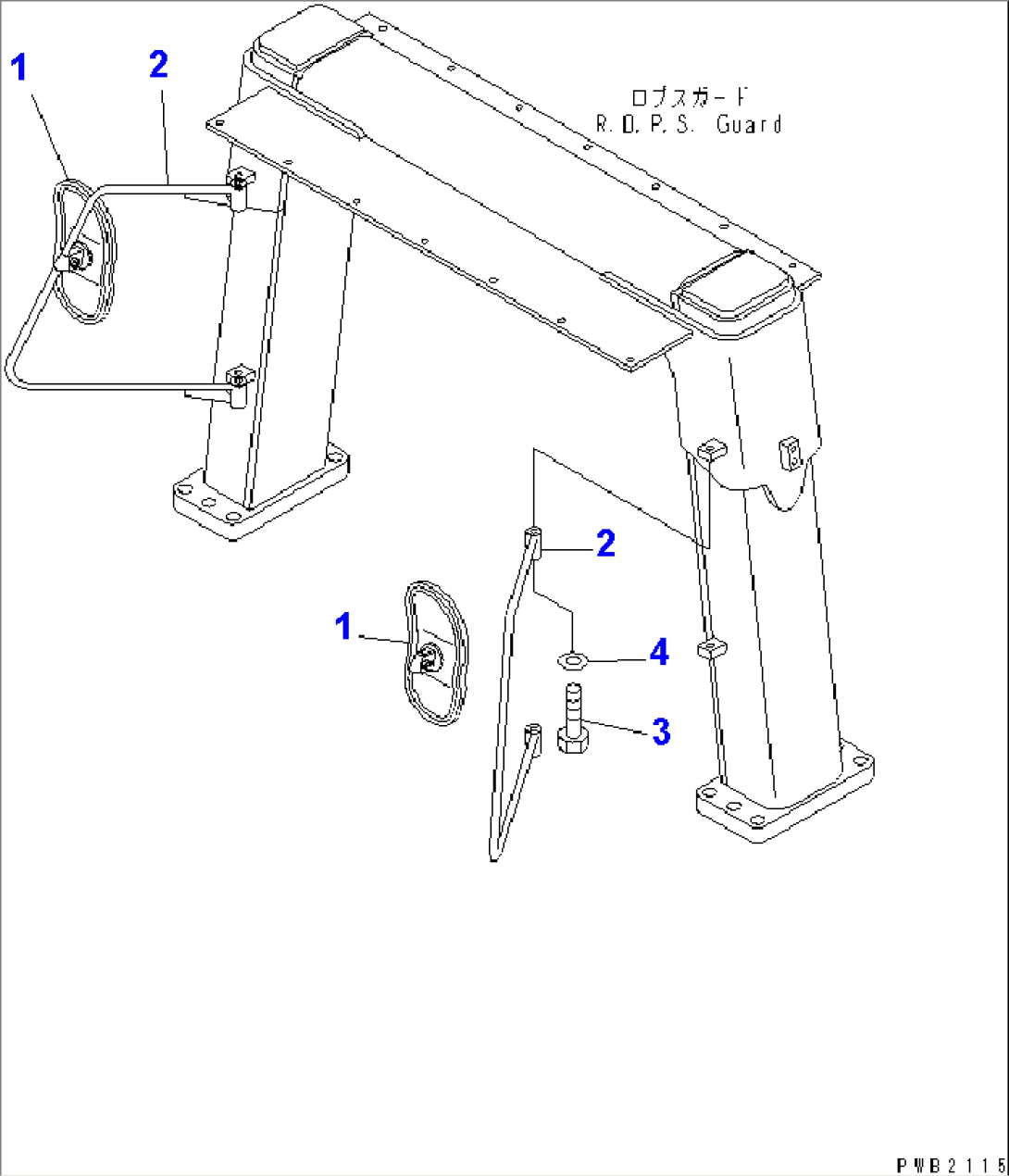 REARVIEW MIRROR (EUROPEAN SPEC.)