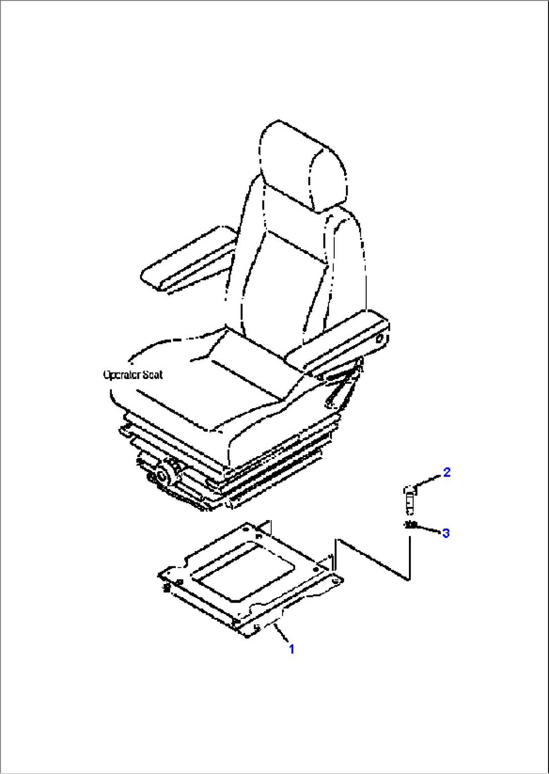 OPERATOR’S SEAT STAND (SUSPENTION TYPE)