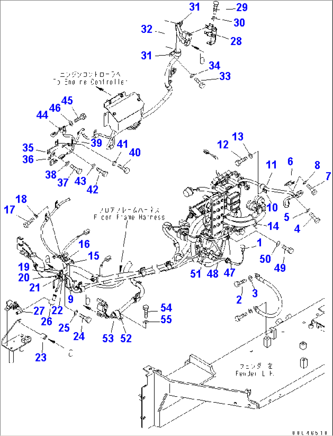 WIRING (FENDER)(#11001-)
