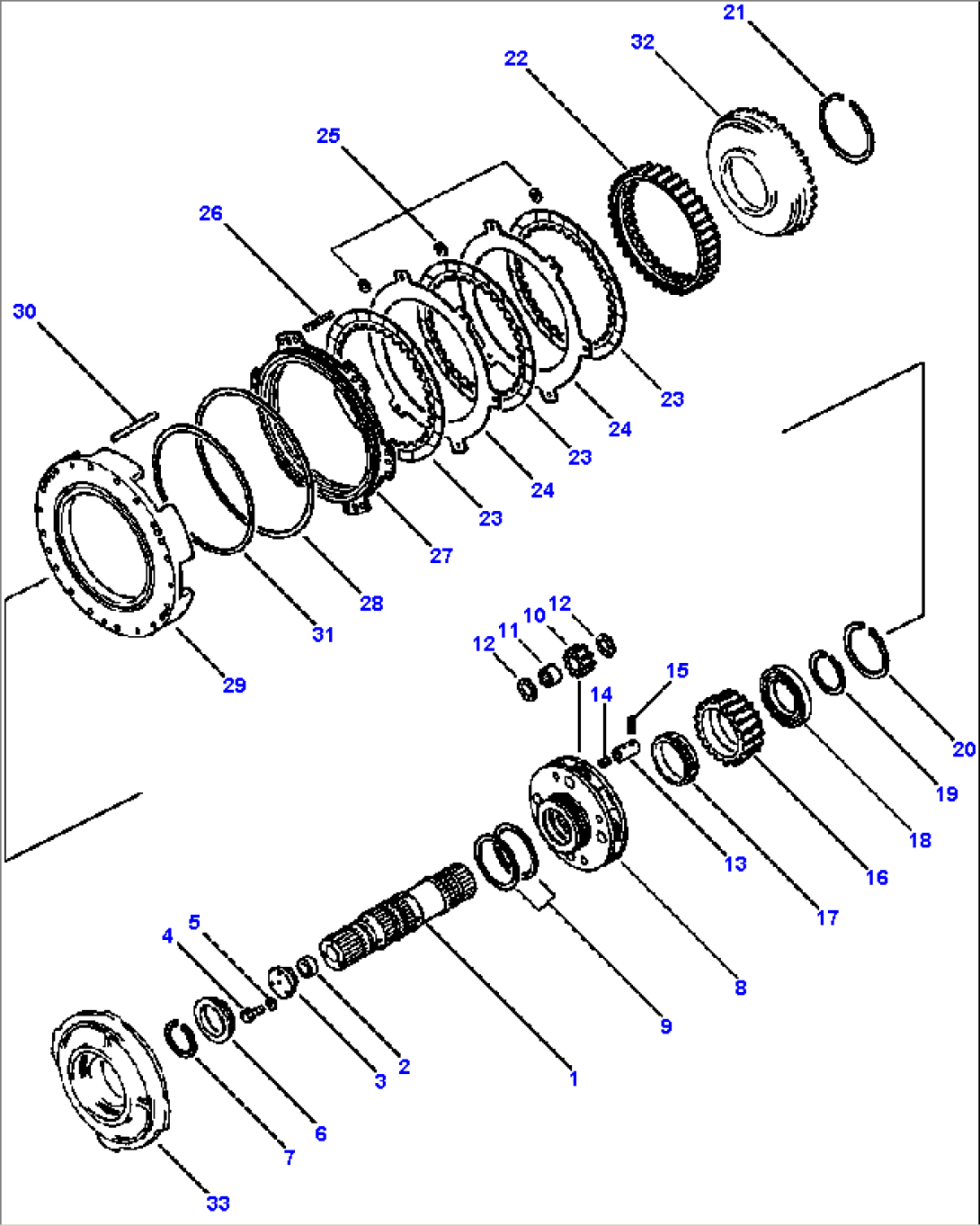 TRANSMISSION 1st CLUTCH