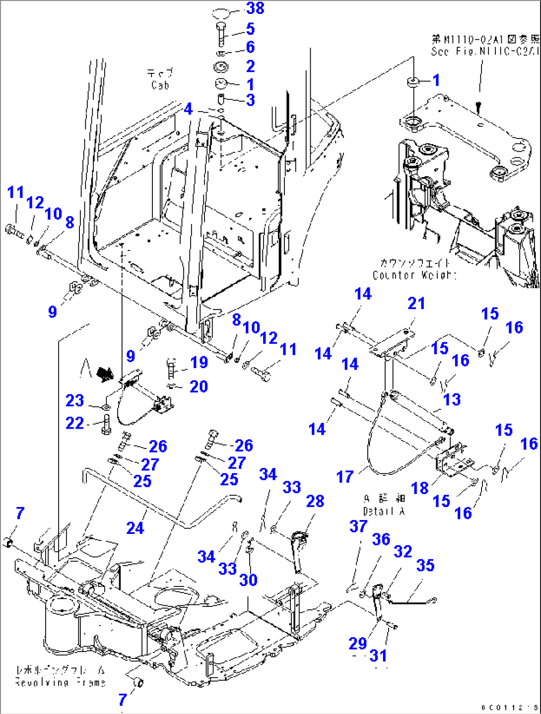 FLOOR MOUNT (FOR CAB)