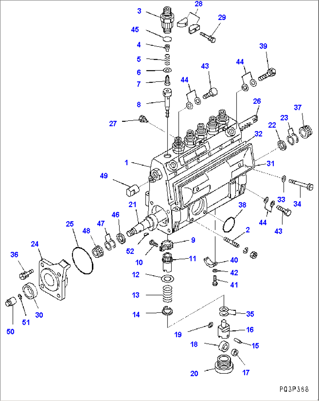 Fuel Injection Pump, Inner Parts, Pump (#108346-)