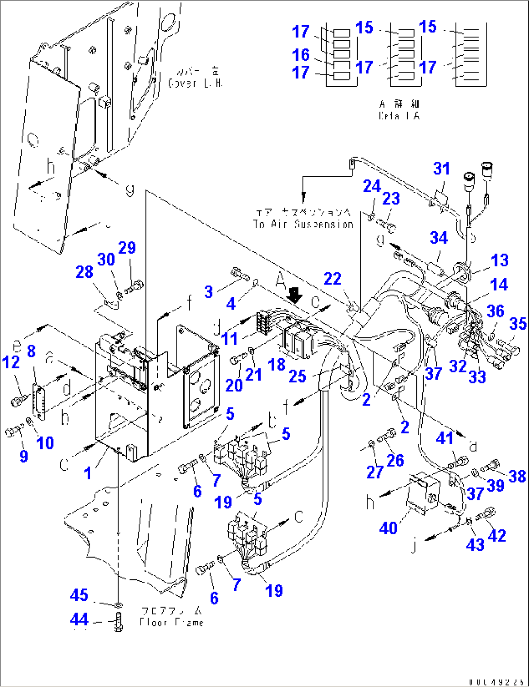 FLOOR FRAME (WIRING) (ONE-WAY STEERING LEVER)