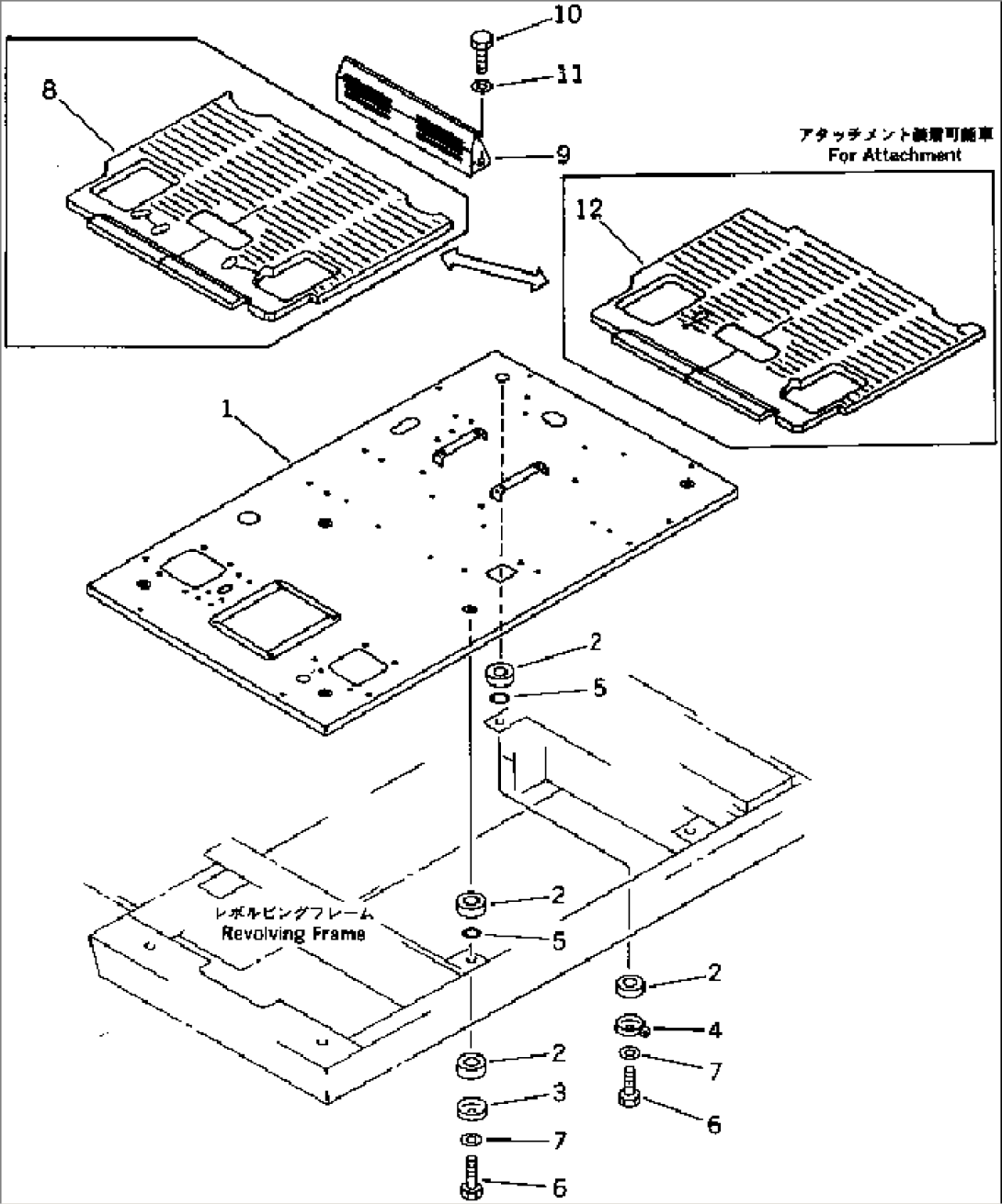 FLOOR FRAME (FOR LONG LEVER CONTROL)
