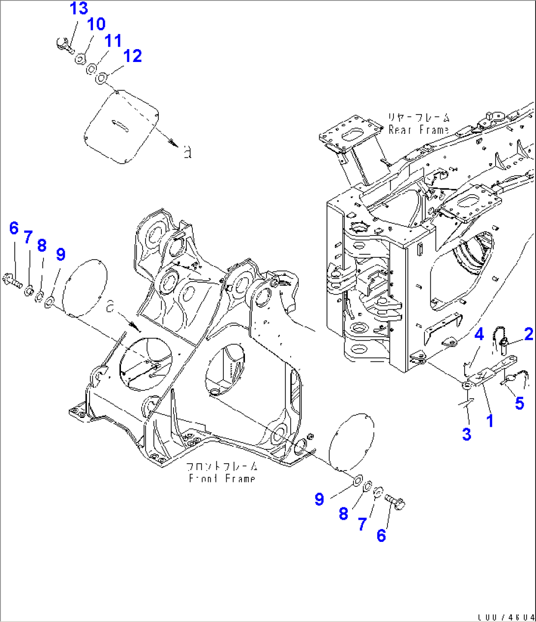 LOCK BAR AND COVER (TBG SPEC.)(#51075-)