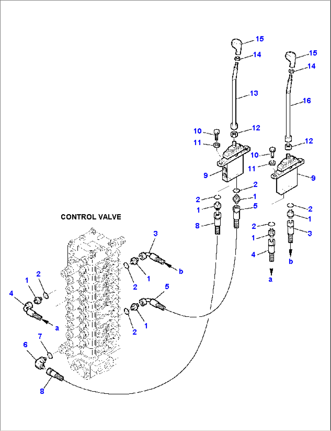 OUTRIGGER CONTROL LEVER (1/2)