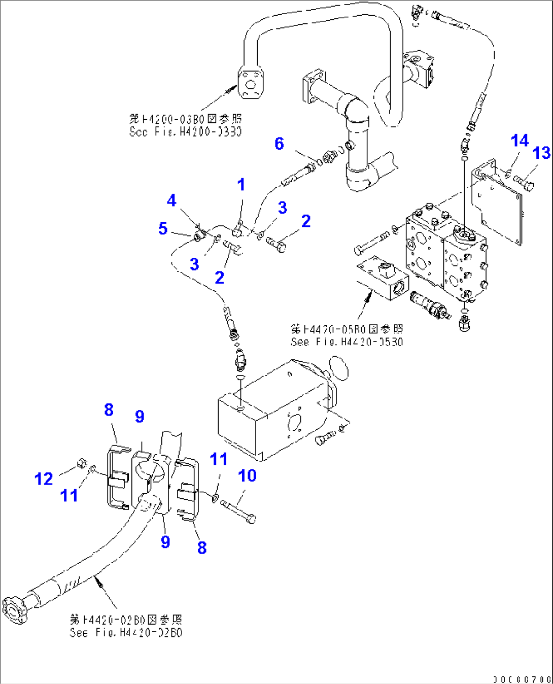 EMERGENCY STEERING PIPING (3/4)(#60002-)