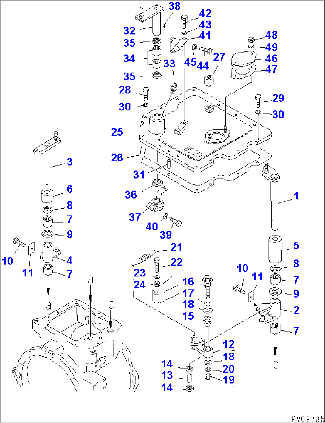 TRANSMISSION (CASE COVER AND LEVER) (7/10)