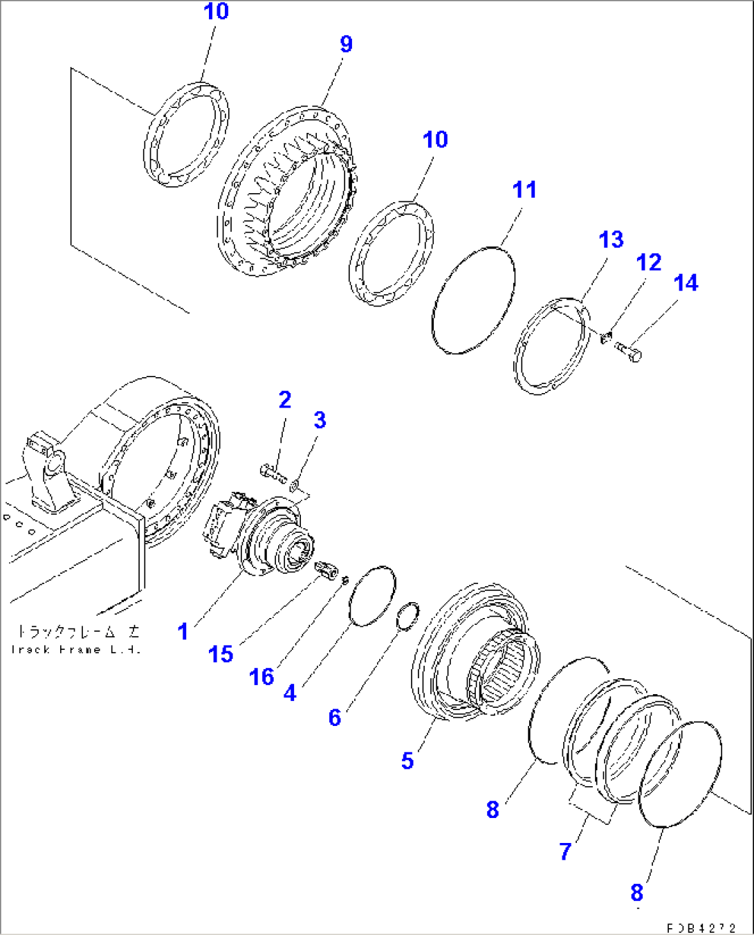FINAL DRIVE (SHAFT AND HUB)(#30001-30206)