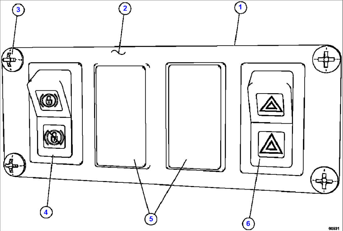 UPPER RH DASH MODULE EL3495