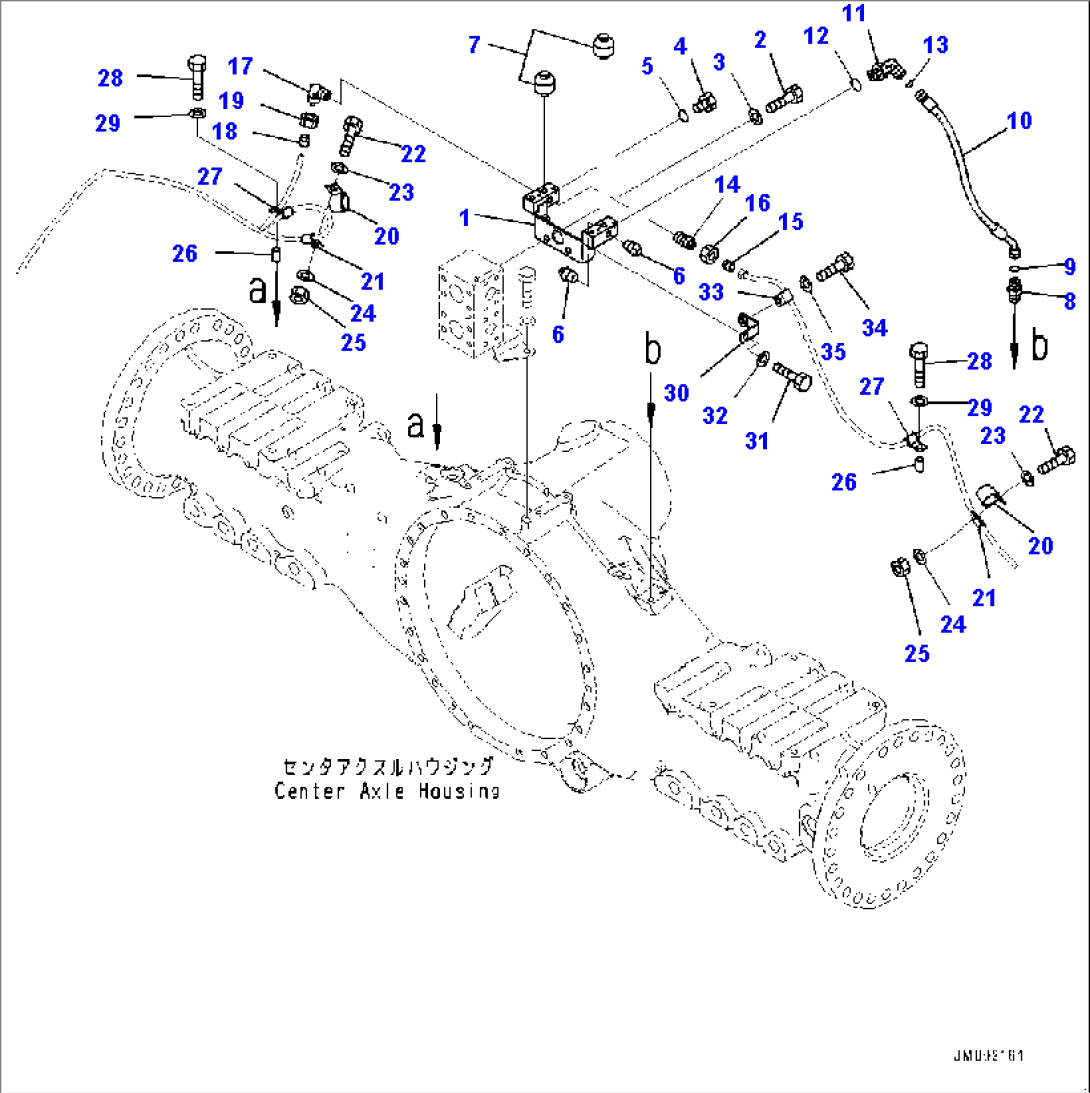 Center Axle, Breather (#5001-)