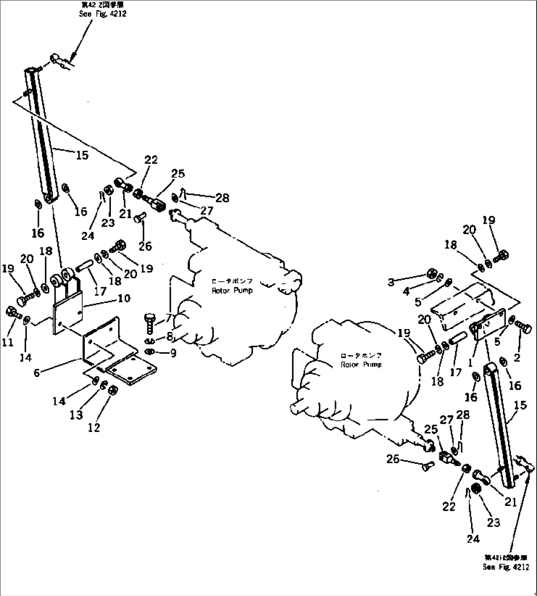 HYDRAULIC CONTROL LINKAGE (FOR ROTOR) (2/2)