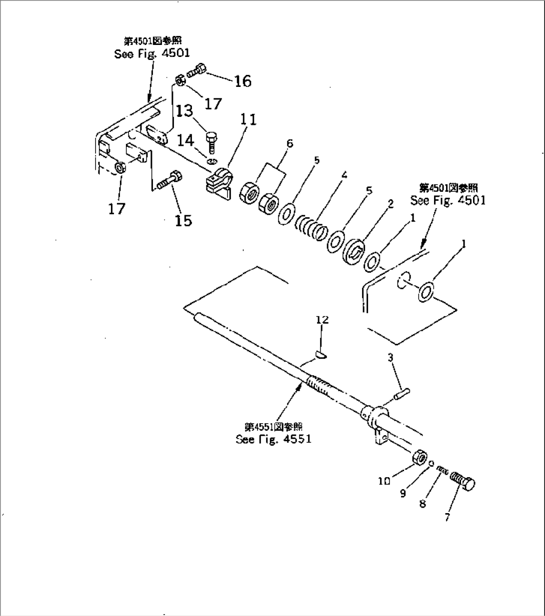 ROTOR REVOLUTION CONTROL (3/3) (LEVER AND LINKAGE)