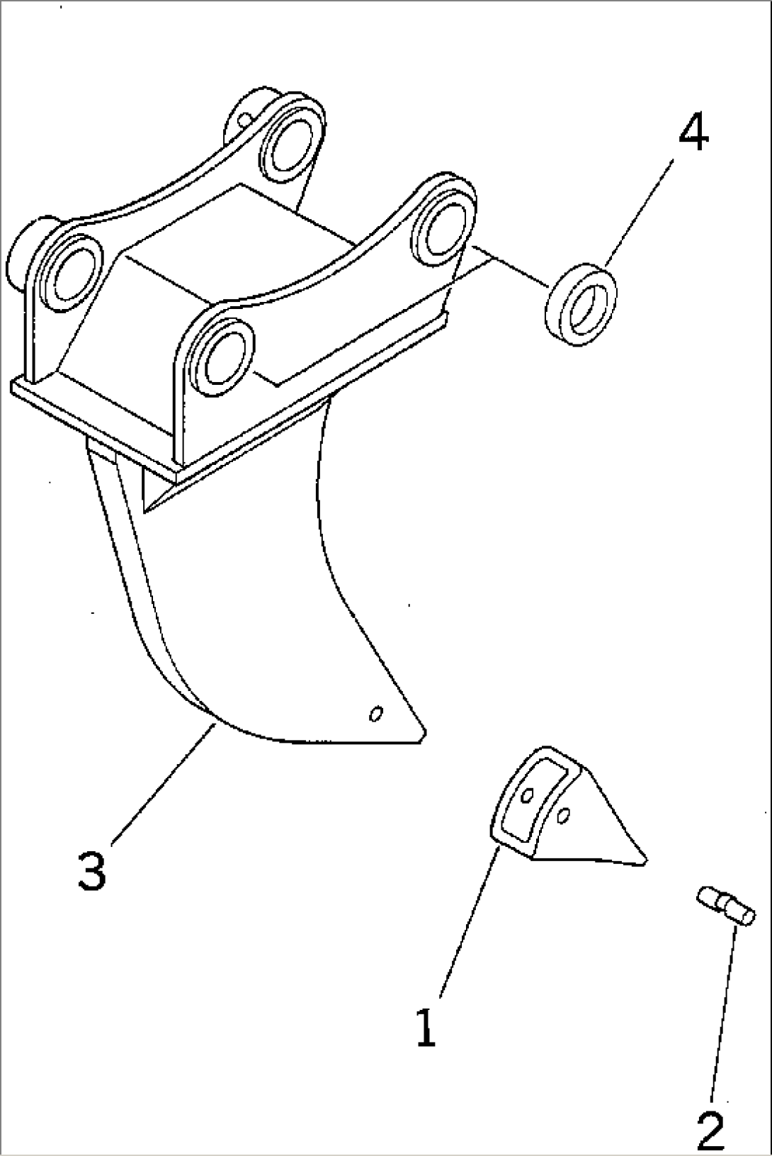 SINGLE SHANK RIPPER