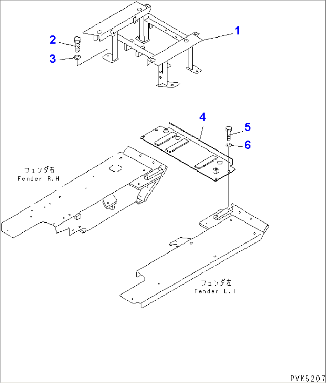 REAR BRACKET(WITH ADDITIONAL FUEL STRAINER)