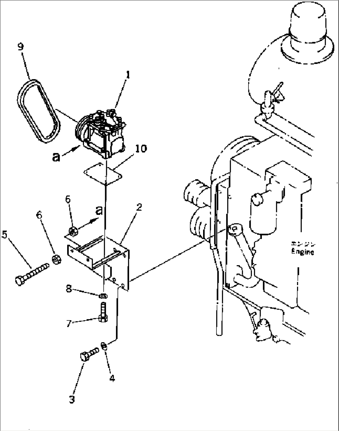 AIR CONDITIONER (AIR COMPRESSOR RELATED PARTS)(#10001-10035)