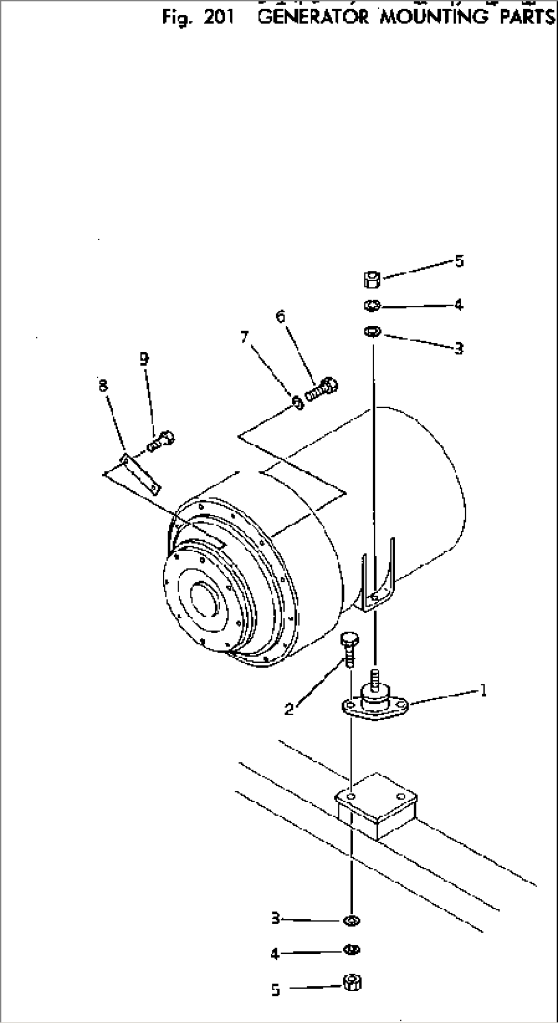 GENERATOR MOUNTING PARTS