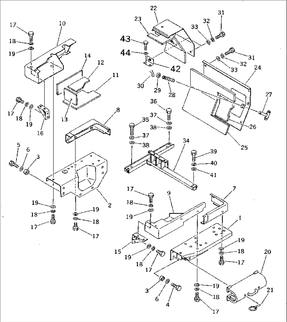 FENDER AND REAR COVER (NOISE SUPPRESSION FOR EC)(#15908-16500)