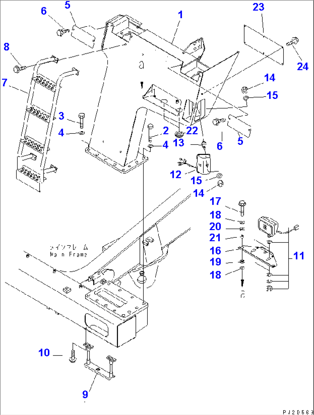 FRONT SUPPORT (SUPPORT¤ L.H.)