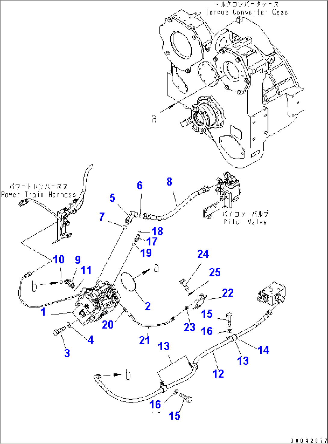 POWER TRAIN OIL LINE (FAN PUMP)(#80807-)