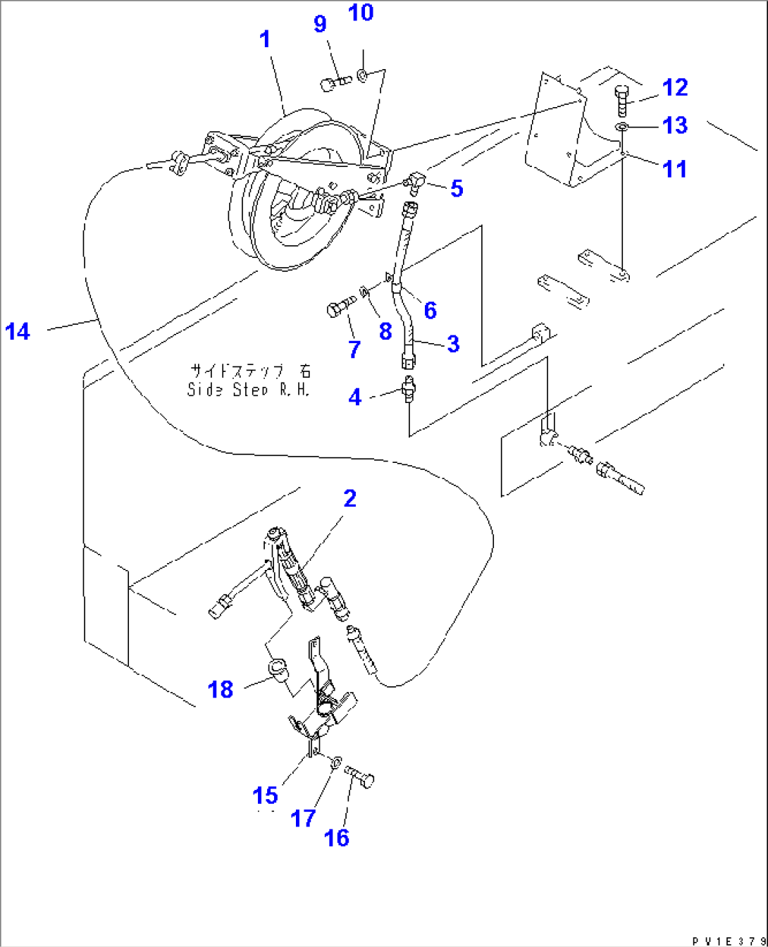 GREASE PUMP (GREASE GUN AND REEL)(#11002-)