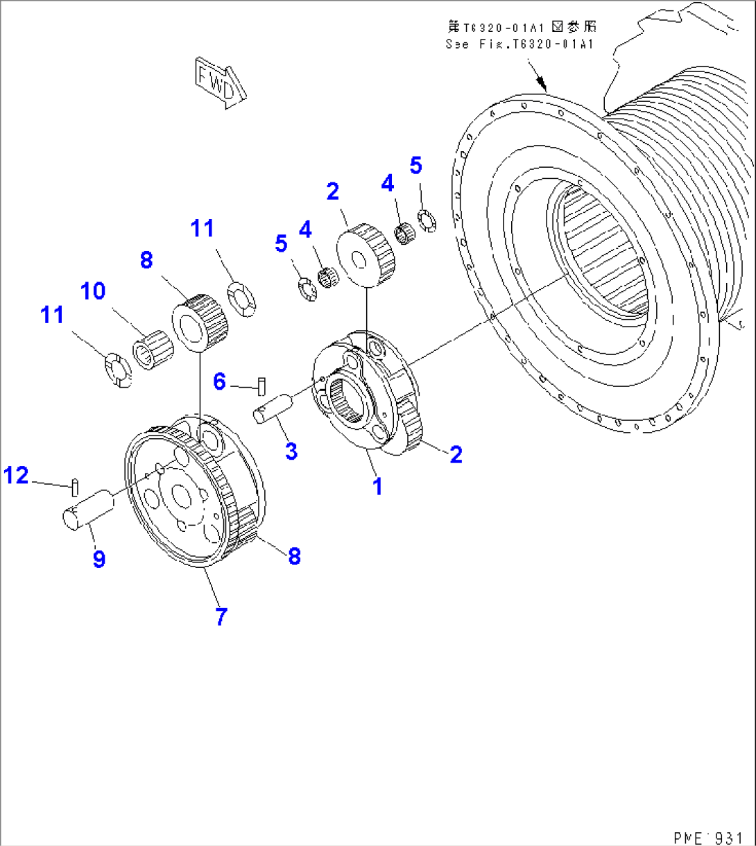 SUB WINCH (1ST AND 2ND CARRIER)