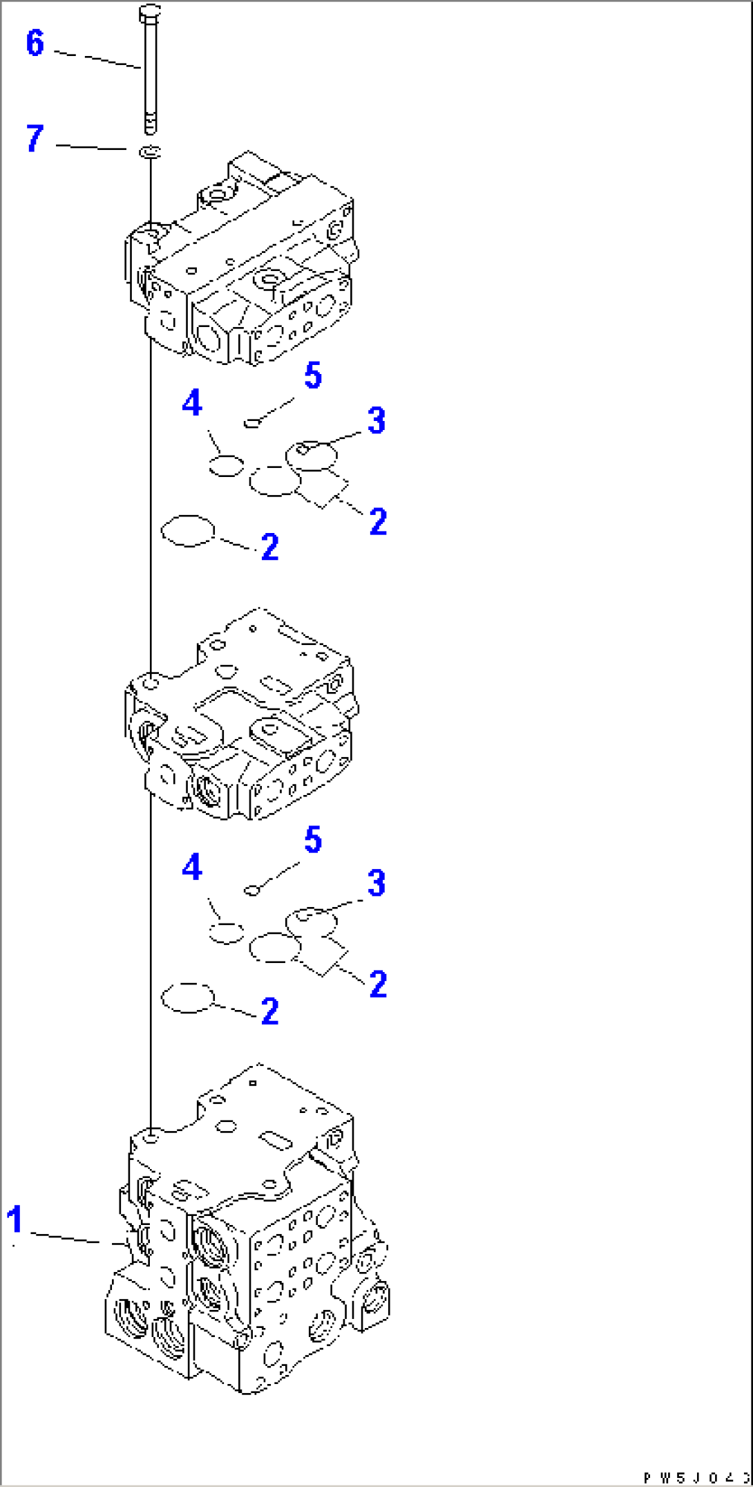 CONTROL VALVE (4-SPOOL) (1/10)
