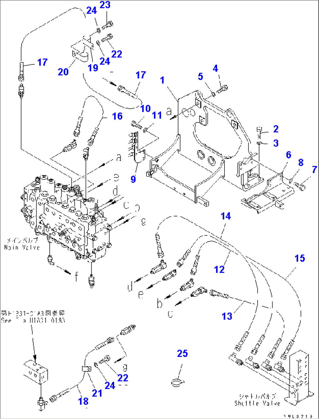 MAIN VALVE (VALVE BRACKET) (1 ACTUATOR)(#32256-)