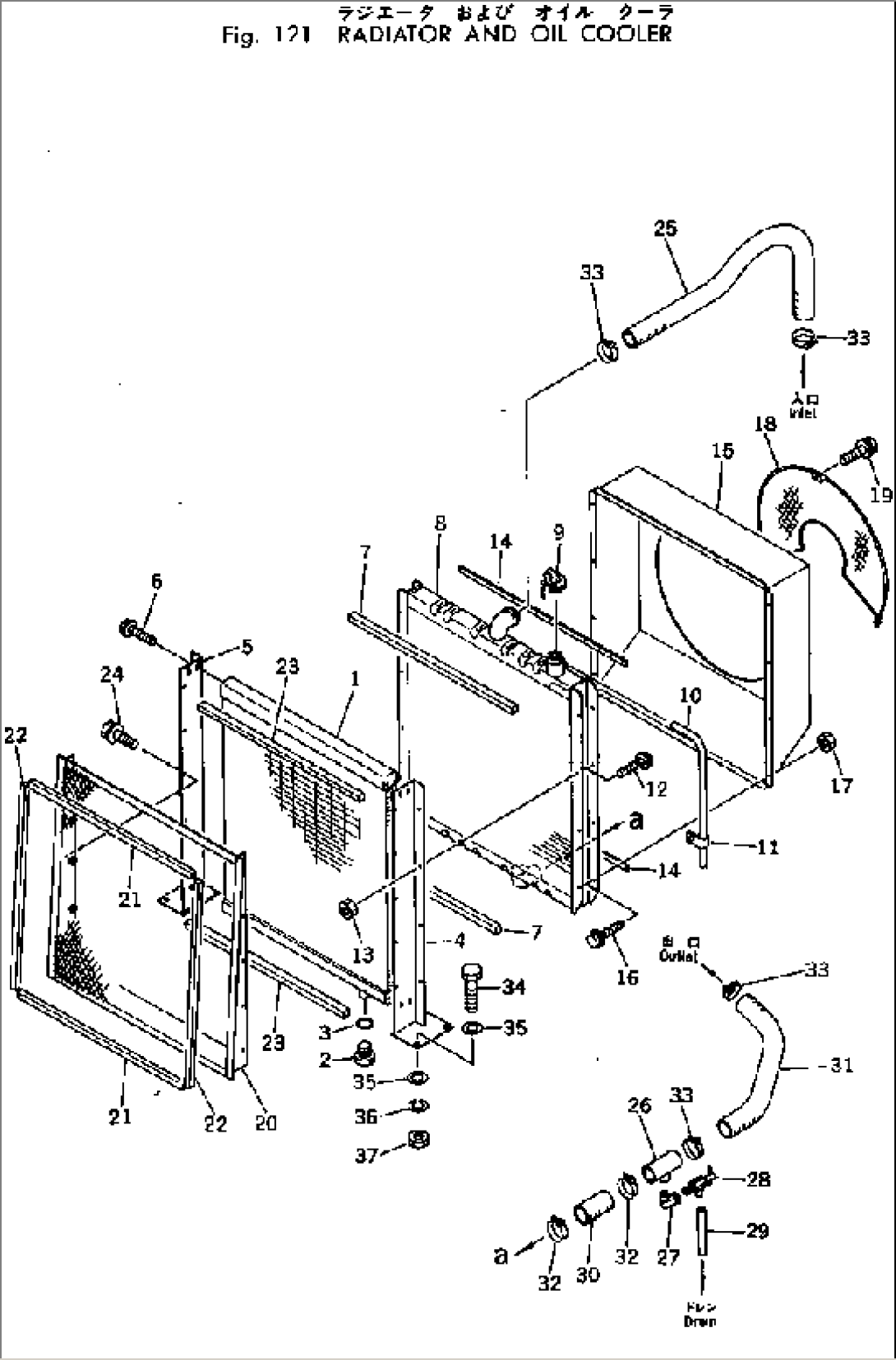 RADIATOR AND OIL COOLER