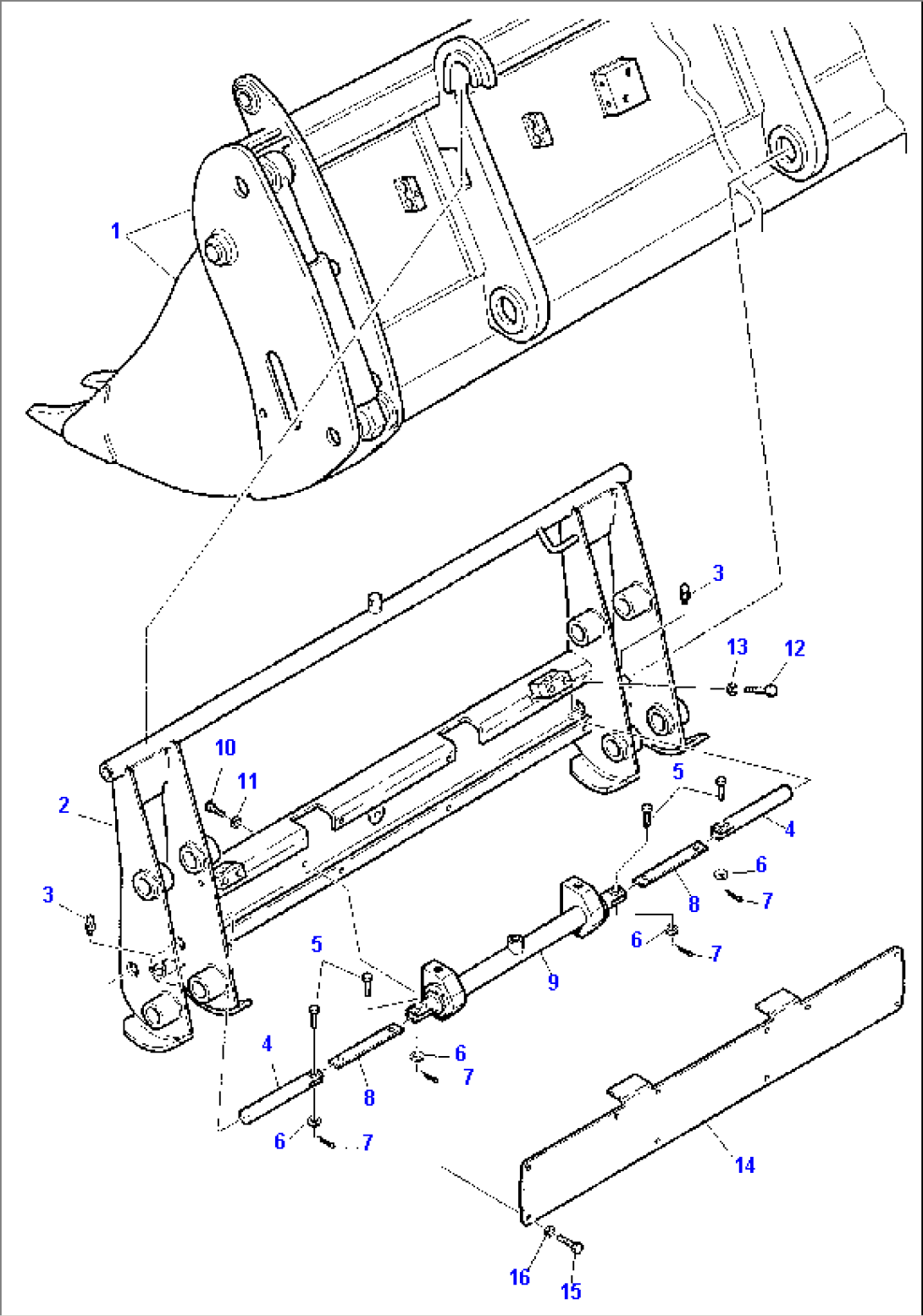 QUICK HYDRAULIC COUPLING FOR BUCKET 4 IN 1 (OPTIONAL)