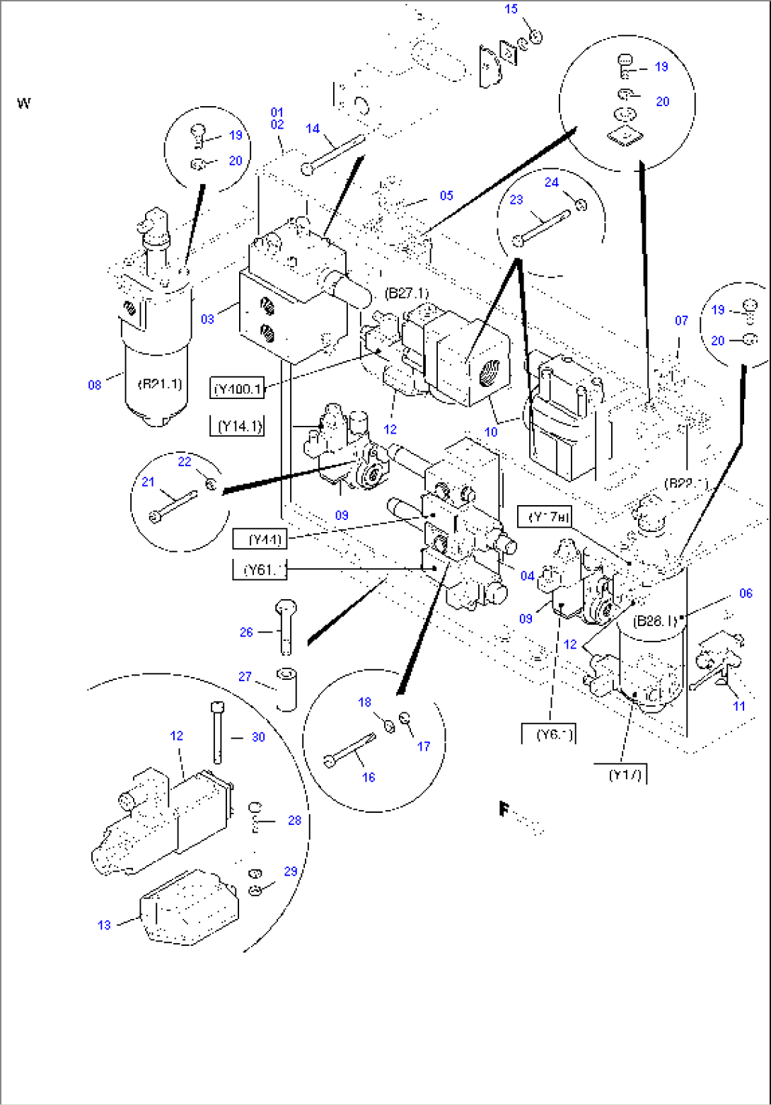 Control- and Filter Plate, rear ( Engine 1 )