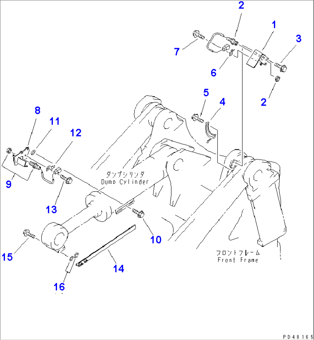 BOOM KICK OUT AND BUCKET POSITIONER(#50001-)