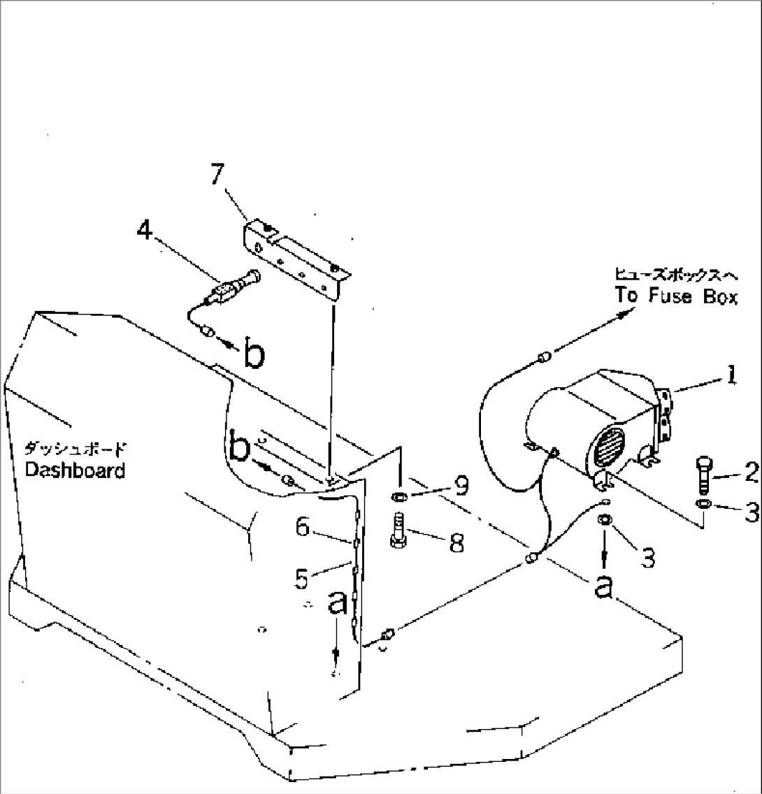 CAR HEATER (FOR WITH ROOF DOOR TYPE CAB) (1/4)