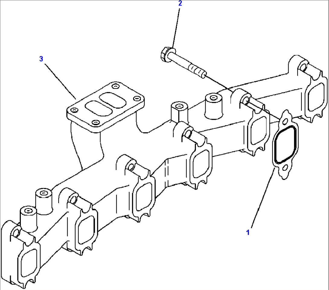 FIG NO. A1209-A2A3 EXHAUST MANIFOLD