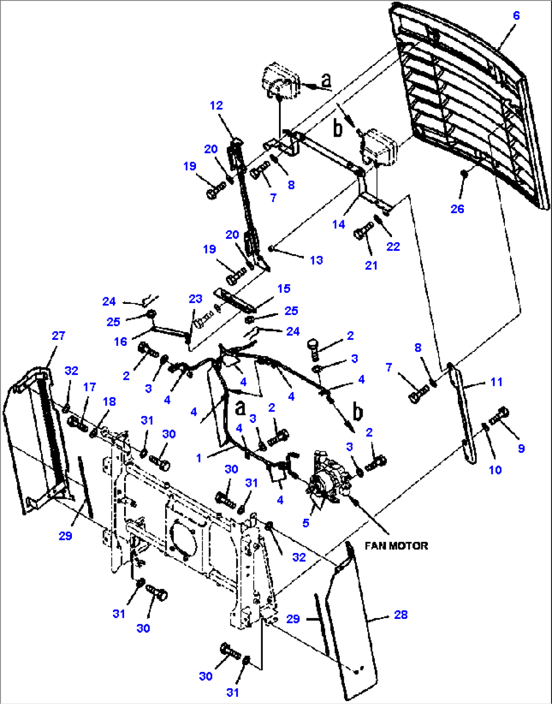 C0110-08A0 RADIATOR GRILLE