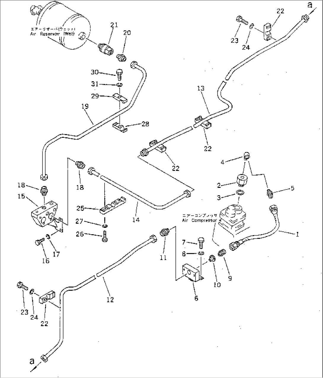 AIR PIPING (AIR COMPRESSOR TO WET RESERVOIR)