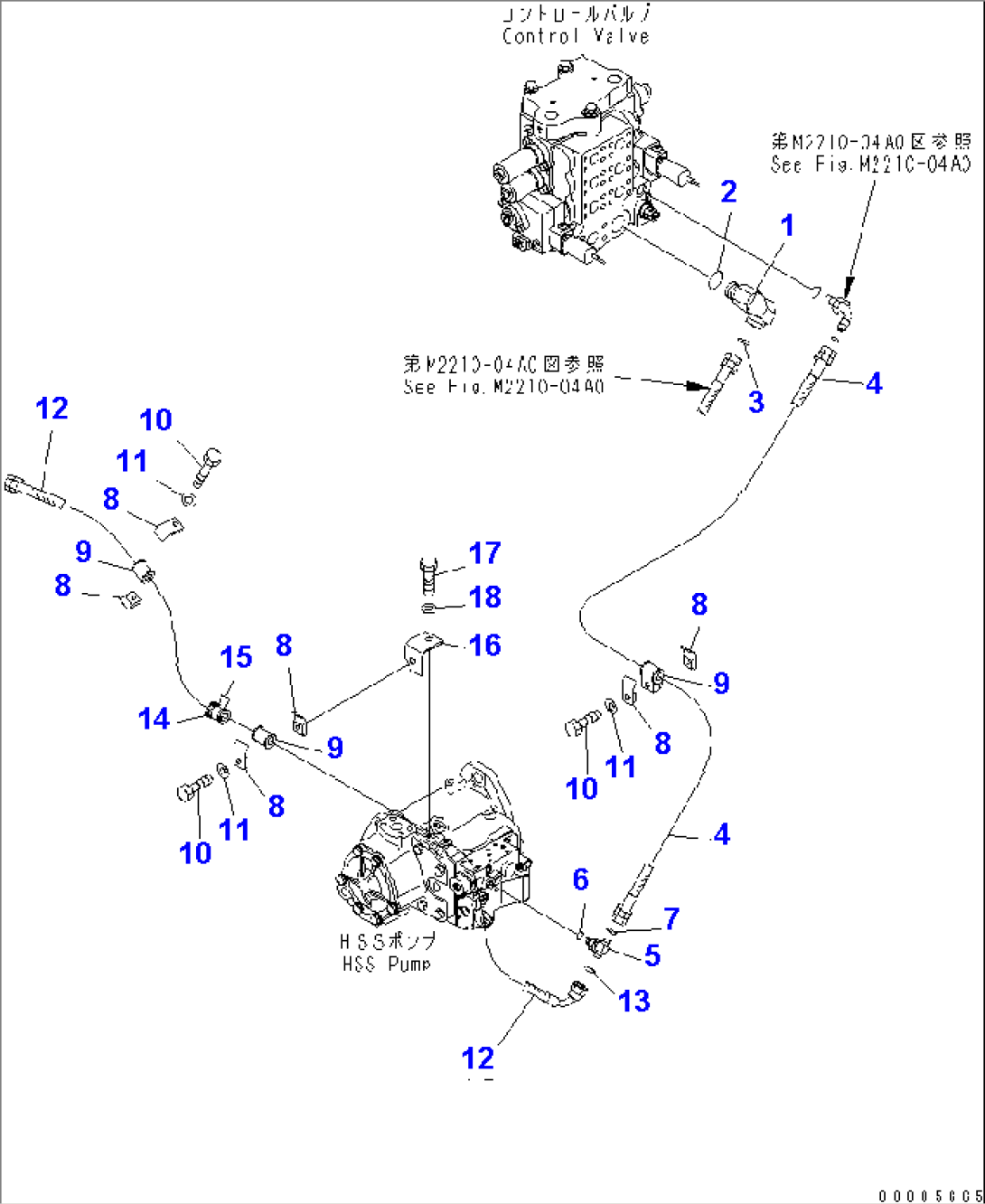 HYDRAULIC PUMP LINE (FILTER RETURN AND LOAD SENSING)