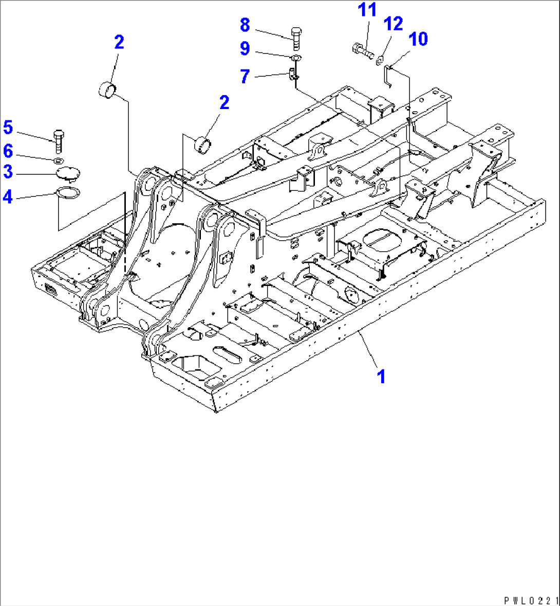 REVOLVING FRAME (AUTO GREASE) (FOR HIGH CAB)