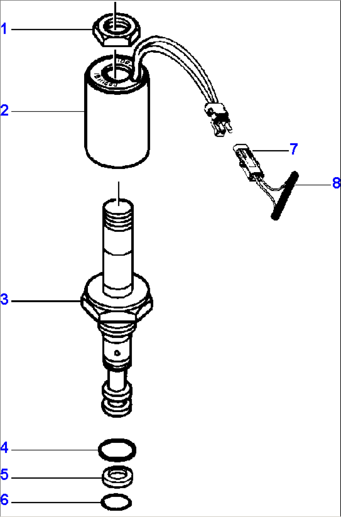 FIG. H5180-01A27 SOLENOID VALVE CARTRIDGE